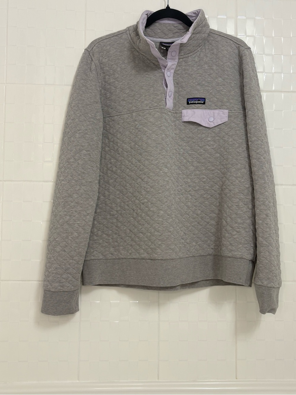 Patagonia Women's Organic Cotton Quilt Snap-T Pullover size large